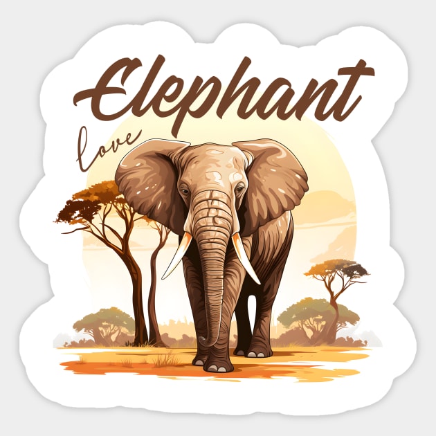 African Elephant Sticker by zooleisurelife